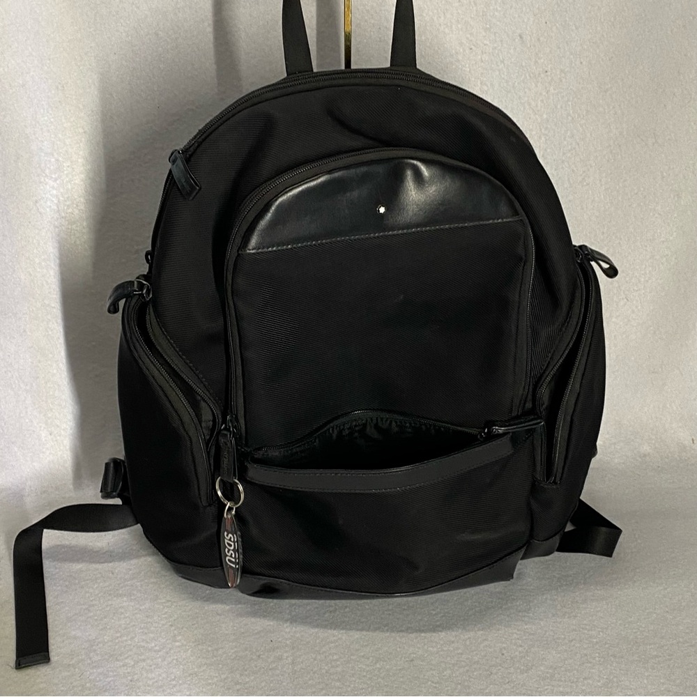 Montblanc Leather Night Flight Black Backpack
